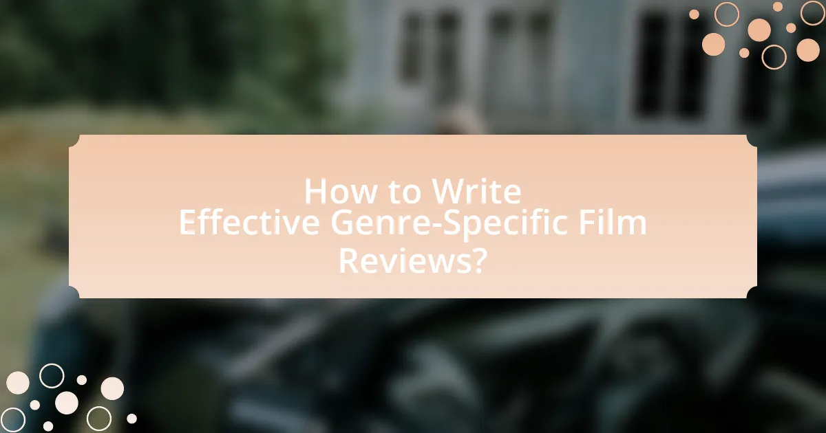 How to Write Effective Genre-Specific Film Reviews?