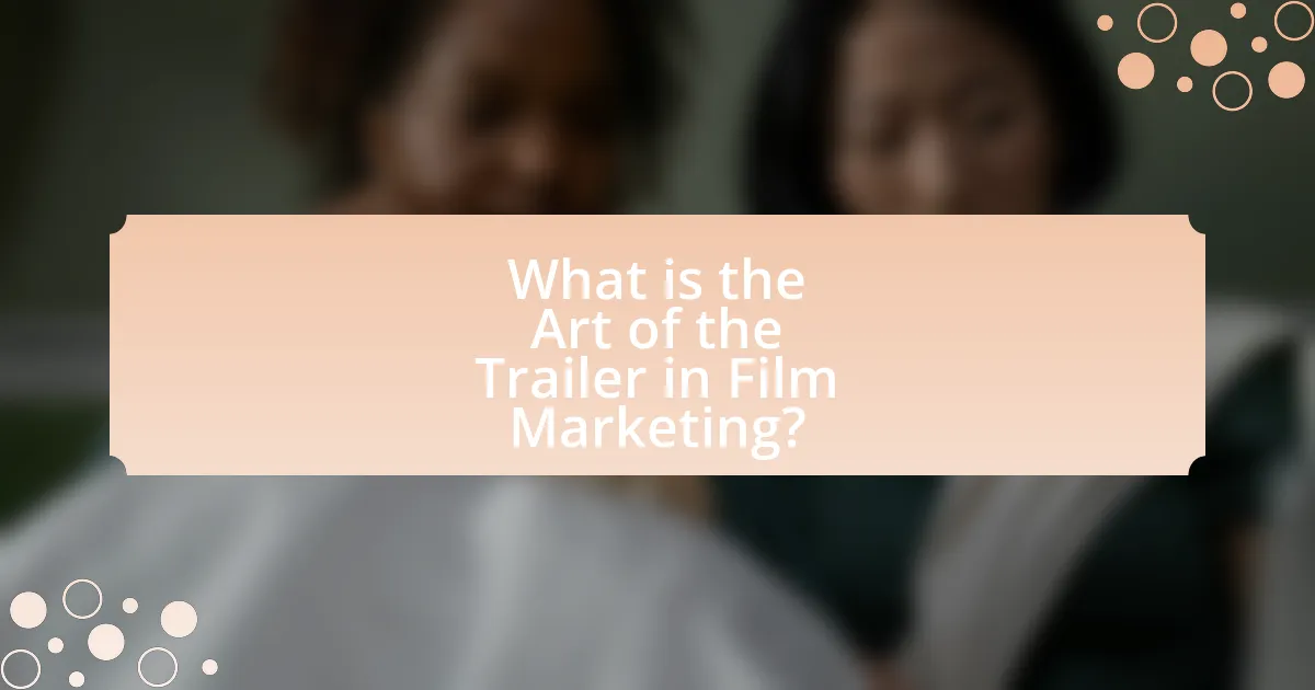 What is the Art of the Trailer in Film Marketing?